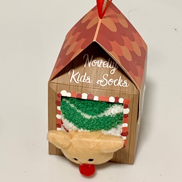 NWT 🎄 Festive kids socks  - reindeer - Picture 1 of 2